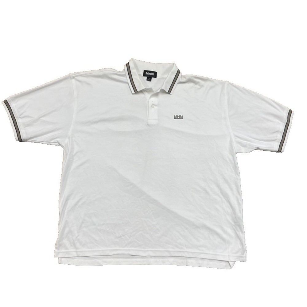 Vintage Ashworth Polo shirt mens xl White Golf USA